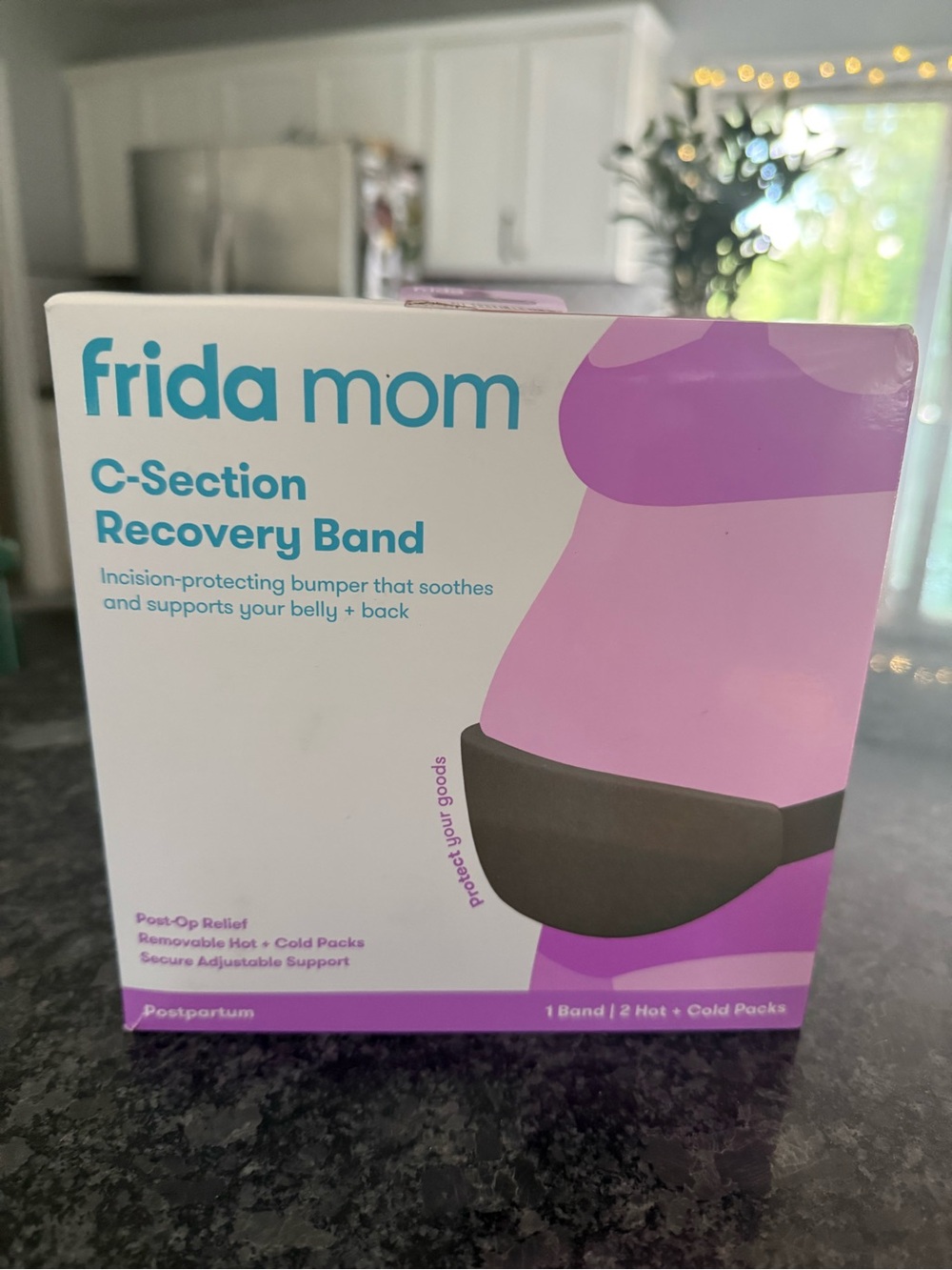 Frida mom C-Section Recovery Band in Gray - Incision Protection & Support
